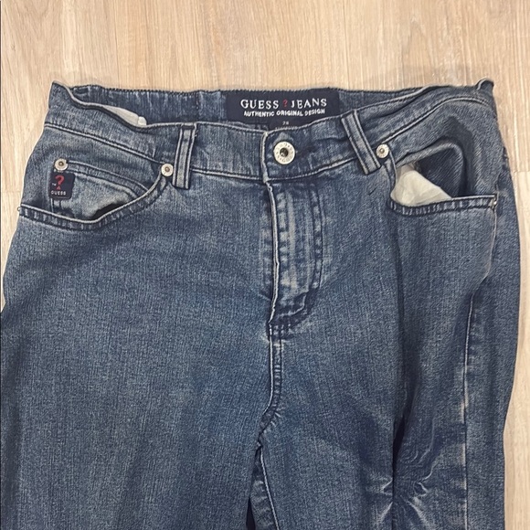 Guess by Marciano Blue Flare Wide Leg Jeans - Picture 2 of 9